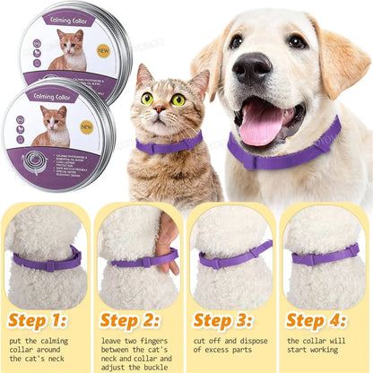 Calming Collar for Dogs and Cats - Anxiety Relief and Protection